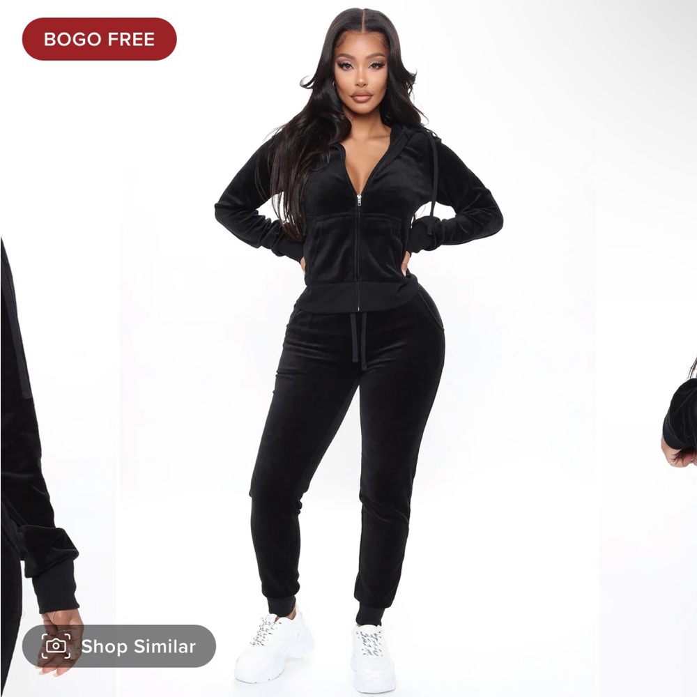 The Original Trendsetter Savage Velour Set - Black Fashion Nova